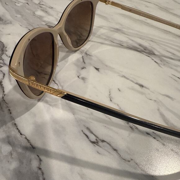 RALPH RA5203 1090/13 Cat Eye Black Gold Polarized Brown Women READ - Picture 5 of 9